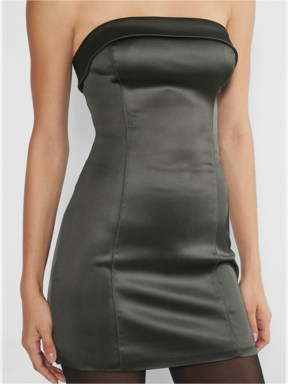 Aritzia Satin Mini Tube Dress